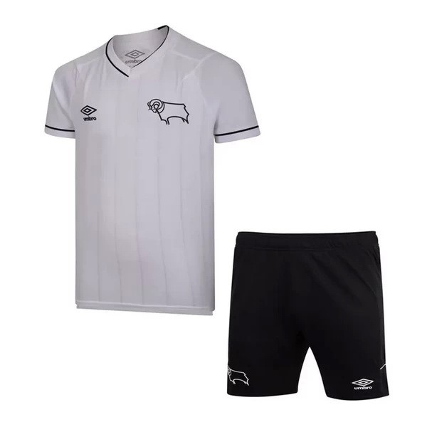 Camiseta Derby County Replica Primera Ropa Niños 2020/21 Blanco